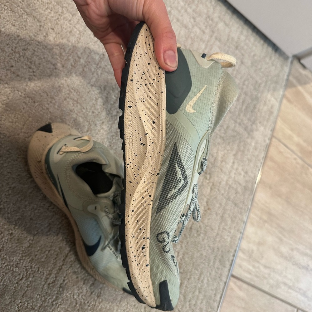 Nike Olive and Beige gortex Trail Shoes